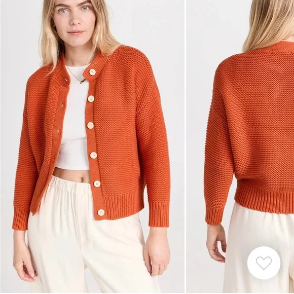 Alex Mill Rust Button-Up Cardigan - Picture 2 of 4